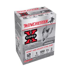 Winchester Super-X Xpert Hi-Velocity Waterfowl Steel Shotshells – 12 Ga. – #2 Shot – 250 Rounds